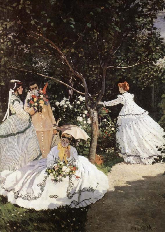 Claude Monet Women in the Garden oil painting picture